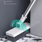 3 In1 Set, Household Broom And Dustpan Set, Long Handle Floor Cleaning Broom Dustpan Set, Rotatable Broom And Dustpan With Comb Tooth, Non-stick Hair, To Remove Dust And Garbage, For Home, Kitchen, Office, Cleaning Tool, Clea