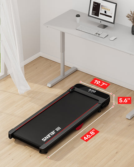 Walking Pad, under Desk Treadmill, 2.5HP Portable Treadmills for Home Office, Walking Jogging Machine with Remote Control, LED Display
