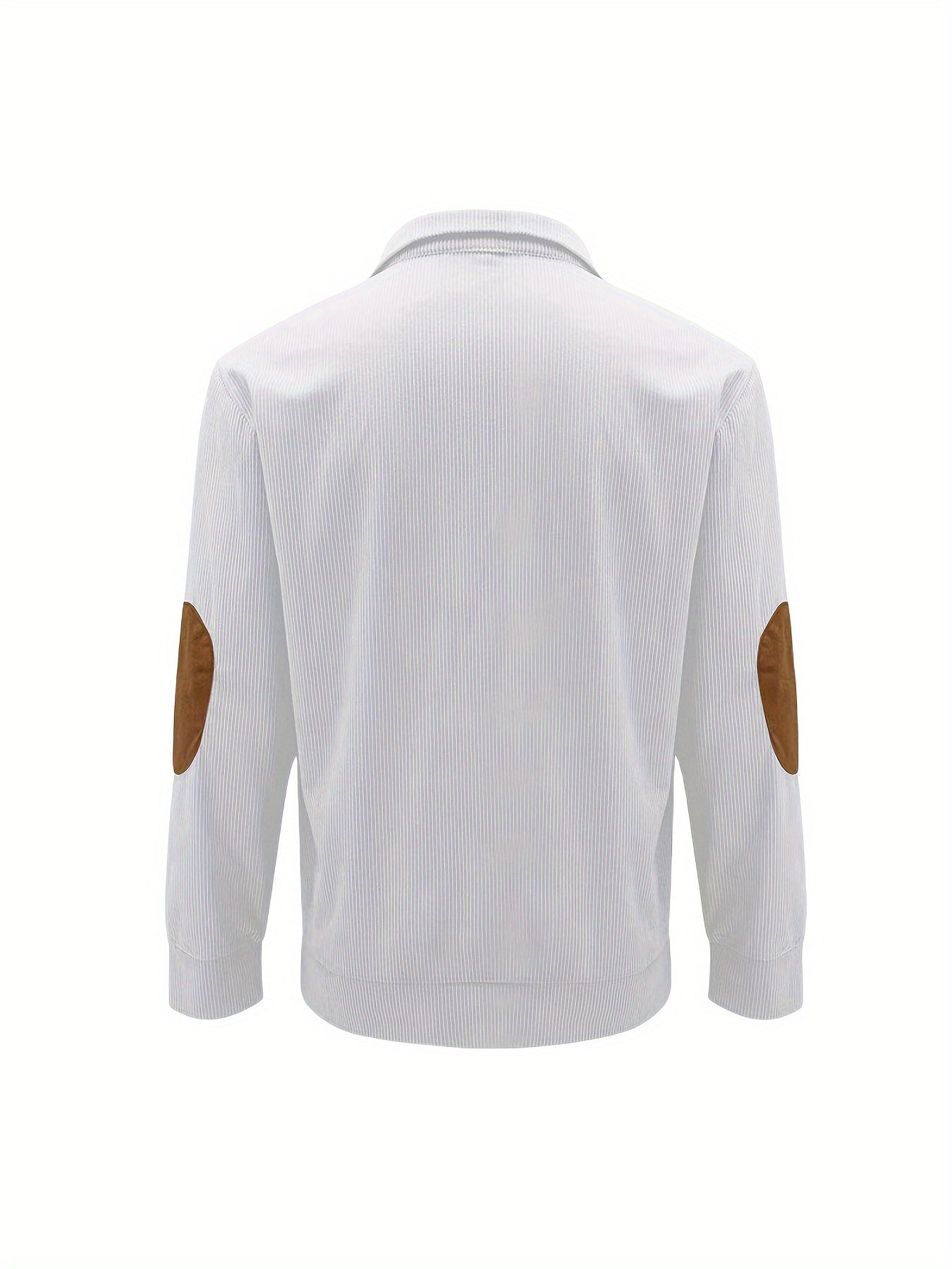 Men'S Casual Jacket for Autumn And Winter, Featuring a Loose Fit, Corduroy Fabric, Stand-Up Collar, Long Sleeves, And Button- Design.