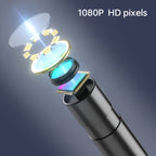 Inskam 4.3" IPS LCD Endoscope Camera, 8mm Single Lens,, ABS Material, Analog Display, Battery/USB Dual Power, 2000mAh Rechargeable Lithium Battery, ≤36V Operating Voltage, for Auto Repair & Plumbing