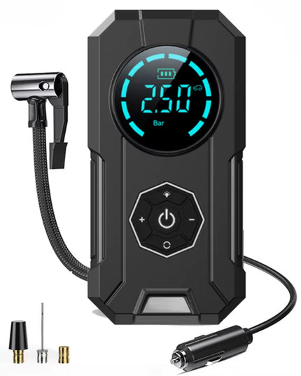 Portable Digital Inflatable Pump for Cars, Motorcycles, Bicycles, and Boats