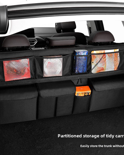 Auto Car Back Seat Trunk Boot Car Trunk Organizer Backseat Storage Bag High Capacity Adjustable Stowing Tidying Bag Oxford Cloth Organizers - Applicable Models: See Product Details; Material: Oxford