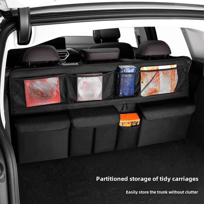 Auto Car Back Seat Trunk Boot Car Trunk Organizer Backseat Storage Bag High Capacity Adjustable Stowing Tidying Bag Oxford Cloth Organizers - Applicable Models: See Product Details; Material: Oxford