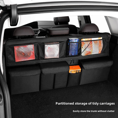 Auto Car Back Seat Trunk Boot Car Trunk Organizer Backseat Storage Bag High Capacity Adjustable Stowing Tidying Bag Oxford Cloth Organizers - Applicable Models: See Product Details; Material: Oxford