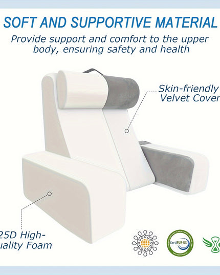 Reading Pillow for Sitting in Bed Adult, Back Pillow for Bed Sitting up, Reading & Bed Rest Pillows for Watching TV/Reading/Gaming/Resting in Bed, Couch or Floor, Medium 19"