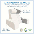 Reading Pillow for Sitting in Bed Adult, Back Pillow for Bed Sitting up, Reading & Bed Rest Pillows for Watching TV/Reading/Gaming/Resting in Bed, Couch or Floor, Medium 19"