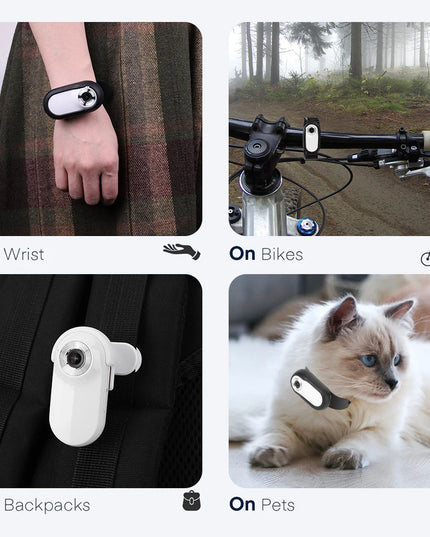 Pet Collar Camera HD 1080P Cat Dog Tracker Collar Mini Sports Camera Action Cam Video Recording Outdoor Wireless Camera Collar