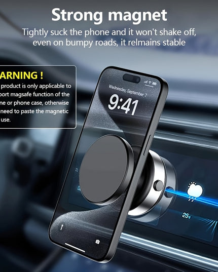 2025 New Car Electric Suction Cup Vacuum Magnetic Mobile Phone Holder, 1 Multi-angle Dashboard Navigation Universal Holder, Car Magnetic Mobile Phone Holder, Car Mobile Phone Accessories