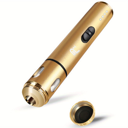 USB Rechargeable Electric Tobacco Herb Grinder 1pc with Quick Grinding, Cone Loader, Portable Storage Bag Included - Smoking Accessories
