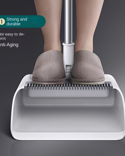 3 In1 Set, Household Broom And Dustpan Set, Long Handle Floor Cleaning Broom Dustpan Set, Rotatable Broom And Dustpan With Comb Tooth, Non-stick Hair, To Remove Dust And Garbage, For Home, Kitchen, Office, Cleaning Tool, Clea