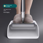 3 In1 Set, Household Broom And Dustpan Set, Long Handle Floor Cleaning Broom Dustpan Set, Rotatable Broom And Dustpan With Comb Tooth, Non-stick Hair, To Remove Dust And Garbage, For Home, Kitchen, Office, Cleaning Tool, Clea