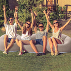 2pcs (1 sofa + 1 air pump) PVC inflatable sofa, suitable for camping, hiking and outdoor activities, Halloween/Christmas gifts