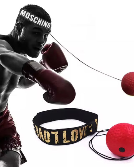 Boxing Speed Ball Head-Mounted PU Punch Ball MMA Sanda Training Hand Eye Reaction Home Sandbag Fitness Boxing Equipment