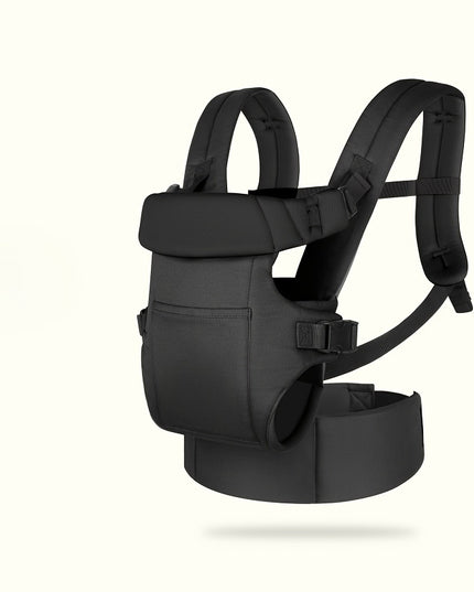 Ergonomic Baby Carrier, Multi-functional Polyester Front Carry Wrap, Adjustable Buckle Closure, Supports Up to 35lbs, for Newborns & Toddlers, Fits 0-3 Years Old