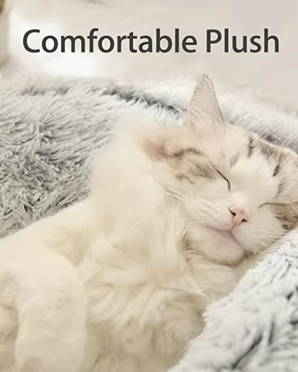 Winter Plush Pet Cat Bed round Cat Cushion Cat House 2 in 1 Warm Cats Basket Pet Sleep Bag Kitten Nest Kennel for Small Dog Cats