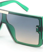 Transparent Green Frame  Grey-Yellow Lens