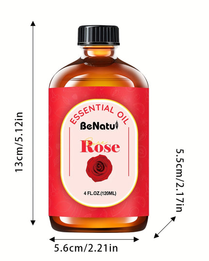 Benatu 4.06oz Rose Essential Oil Moisturize And Soothe Dry Skin-For Diffuser Essential Oil, Oil Diffuser, Essential Oil Diffuser-Valentine'S Day Gifts