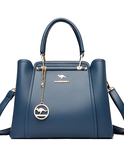Luxury 3-Layer Leather Handbags for Women - Designer Crossbody Tote Bag with Large Capacity 2024