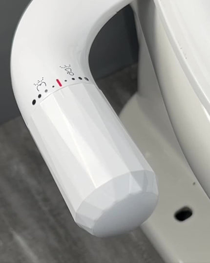 Advanced Bidet Attachment for Toilet Seat - Dual Nozzle Rear and Feminine Wash with Adjustable Water Pressure Sprayer, Non-Electric Shattaf Butt Cleaner with Universal Adapter for US and Canada, White Color