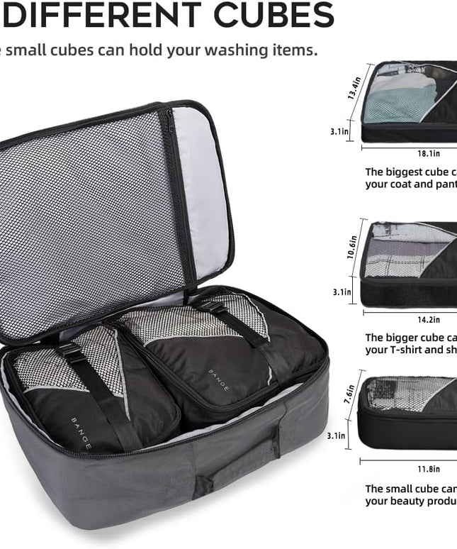 Travel Overnight Backpack,40-Liter FAA Flight Approved Weekender Bag Carry on Backpack Grey(With No Cubes)…