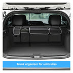 Universal Fit Car Seat Back Organizer, Large Capacity 600D Oxford Fabric with Multiple Pockets, Polyester Fiber Material, Vehicle Storage Solution
