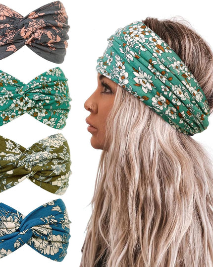 TERSE Extra Wide Headbands for Women Sport Yoga Workout Turban Headband Fashion Hairband Non Slip