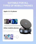 The New Upgraded 360° Rotating Magnetic Universal Phone Holder Features Vacuum And Magnetic Suction for a Stable Car Mount. It'S Suitable for Use in The Kitchen, on Desks, in Offices, During Workouts, While Traveling, And in