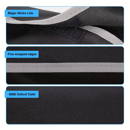 Universal Fit Car Seat Back Organizer, Large Capacity 600D Oxford Fabric with Multiple Pockets, Polyester Fiber Material, Vehicle Storage Solution