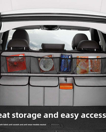 Auto Car Back Seat Trunk Boot Car Trunk Organizer Backseat Storage Bag High Capacity Adjustable Stowing Tidying Bag Oxford Cloth Organizers - Applicable Models: See Product Details; Material: Oxford