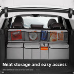 Auto Car Back Seat Trunk Boot Car Trunk Organizer Backseat Storage Bag High Capacity Adjustable Stowing Tidying Bag Oxford Cloth Organizers - Applicable Models: See Product Details; Material: Oxford