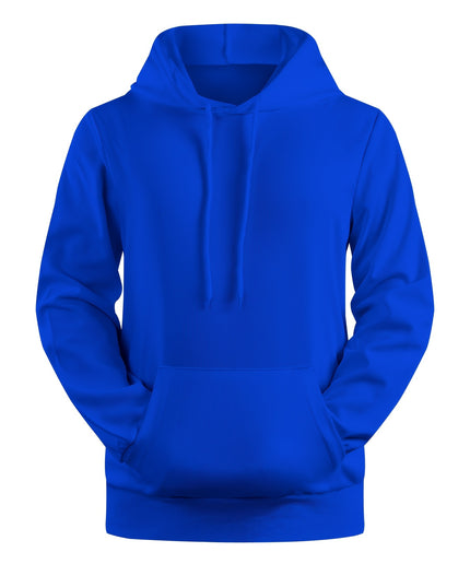 Men's 2pcs White Hoodie & Jogger Set - Casual Solid Color, Knit Polyester, with Pockets | Perfect for Fall/Winter Sports & Leisure
