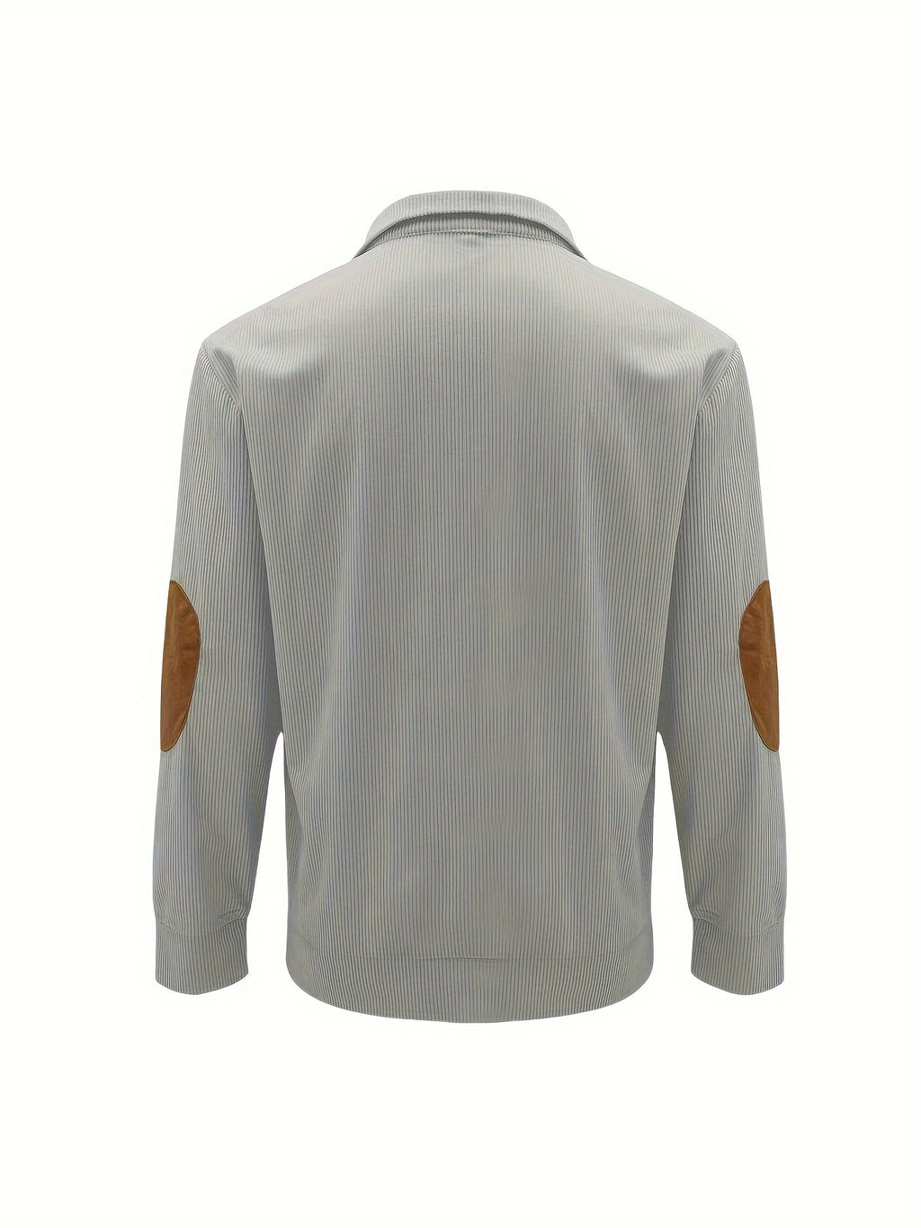 Men'S Casual Jacket for Autumn And Winter, Featuring a Loose Fit, Corduroy Fabric, Stand-Up Collar, Long Sleeves, And Button- Design.