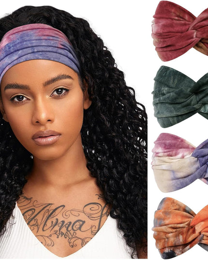 TERSE Extra Wide Headbands for Women Sport Yoga Workout Turban Headband Fashion Hairband Non Slip