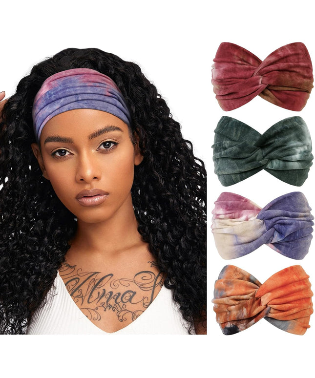 TERSE Extra Wide Headbands for Women Sport Yoga Workout Turban Headband Fashion Hairband Non Slip