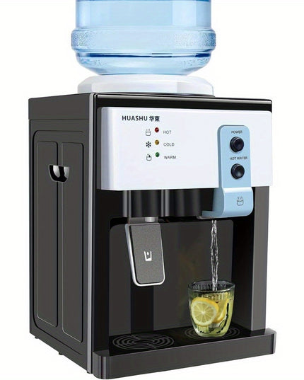 5 Gallon Hot and Cold Water Dispenser, Countertop Water Dispenser, Top Loading Hot & Cold Water Cooler Dispenser with 3 Temperature Settings, for Office, in The Desk Bedside Cabinet, Tea Table, Bar