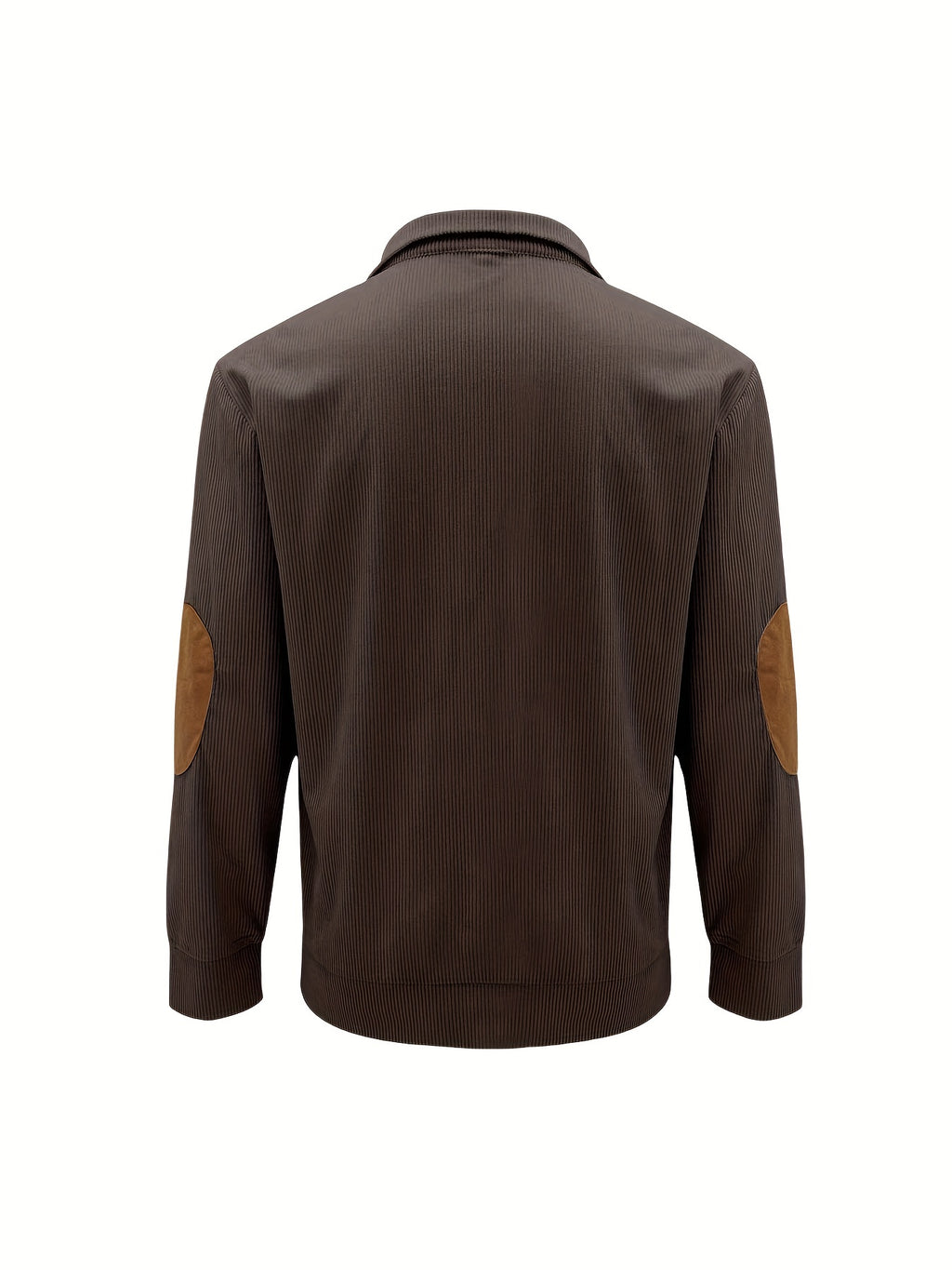 Men'S Casual Jacket for Autumn And Winter, Featuring a Loose Fit, Corduroy Fabric, Stand-Up Collar, Long Sleeves, And Button- Design.