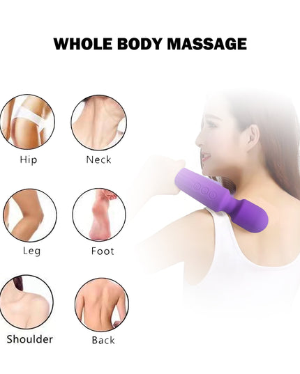 Wand Massager Vibrator with 8 Speeds 20 Vibration Modes, Personal Massager Adult Sex Toys for Women-Purple