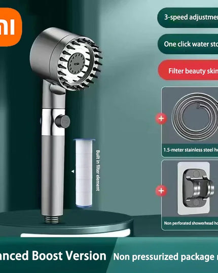 XIAOMI 3 Modes Shower Head High Pressure Showerhead Portable Filter Rainfall Faucet Tap Bathroom Bath Home Innovative Accessory