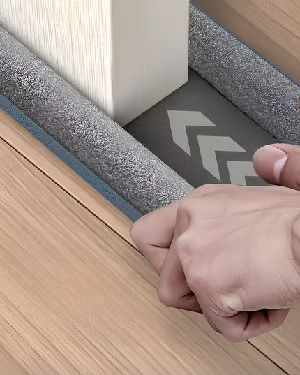 High Resistance Rubber and Fabric Soundproof Draft Stopper - 1 Under Door Energy Saving Waterproof Seal Strip, 36.61 Inch - for Bedroom Doors, Under Door Mount