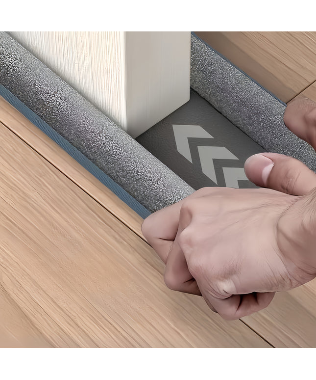 High Resistance Rubber and Fabric Soundproof Draft Stopper - 1 Under Door Energy Saving Waterproof Seal Strip, 36.61 Inch - for Bedroom Doors, Under Door Mount