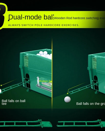 PGM Semi-automatic Golf Ball Machine ABS Material Automatic Golf Ball Dispenser Golf Clubs Holder Golf Training Service Machine