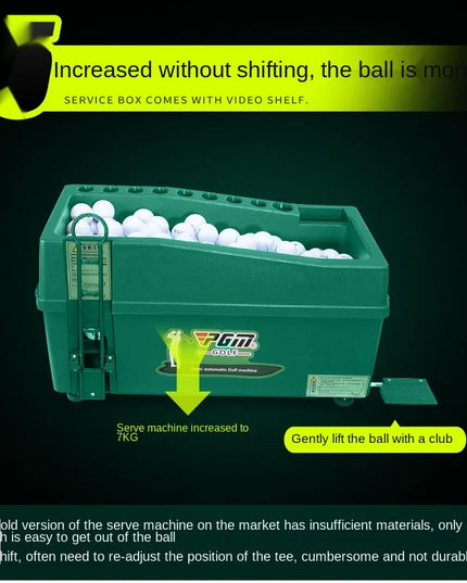 PGM Semi-automatic Golf Ball Machine ABS Material Automatic Golf Ball Dispenser Golf Clubs Holder Golf Training Service Machine