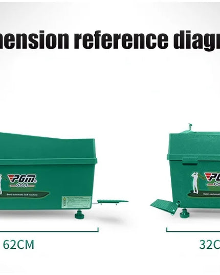 PGM Semi-automatic Golf Ball Machine ABS Material Automatic Golf Ball Dispenser Golf Clubs Holder Golf Training Service Machine