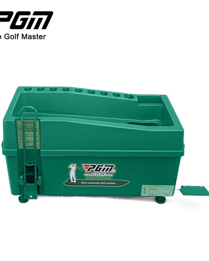 PGM Semi-automatic Golf Ball Machine ABS Material Automatic Golf Ball Dispenser Golf Clubs Holder Golf Training Service Machine