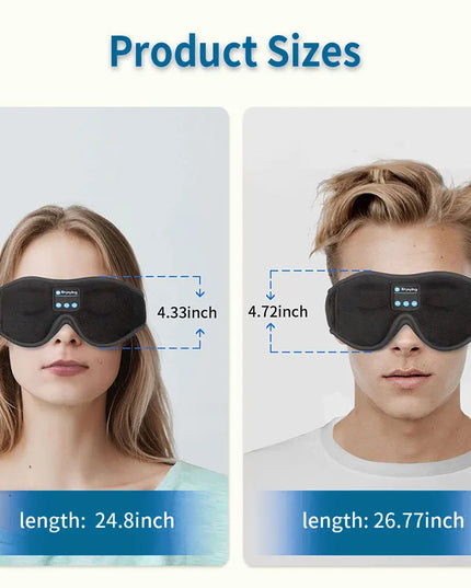 Mask For Sleep Headphones Bluetooth 3D Eye Mask Music Play Sleeping Headphones with Built-in HD Speaker