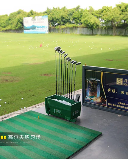 PGM Semi-automatic Golf Ball Machine ABS Material Automatic Golf Ball Dispenser Golf Clubs Holder Golf Training Service Machine