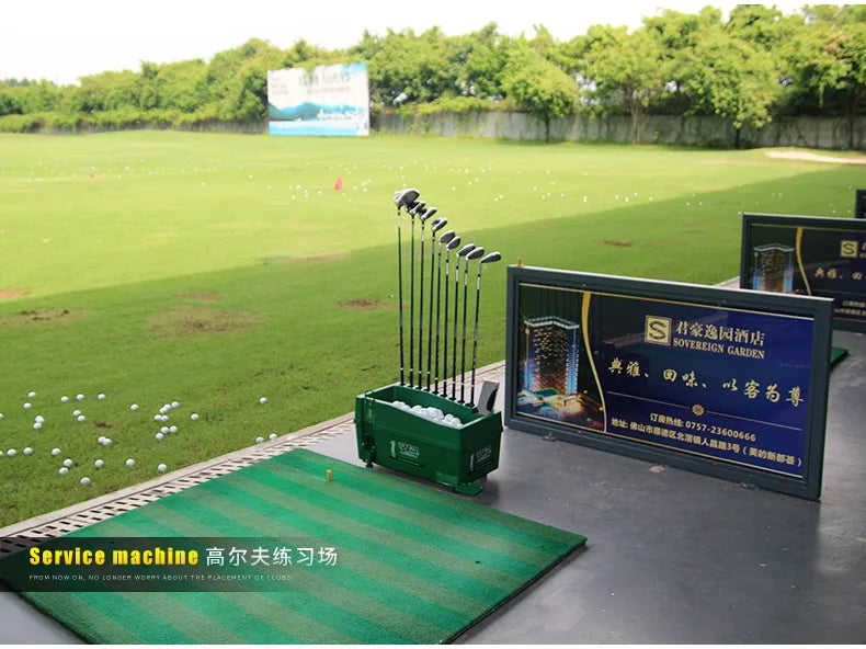 PGM Semi-automatic Golf Ball Machine ABS Material Automatic Golf Ball Dispenser Golf Clubs Holder Golf Training Service Machine