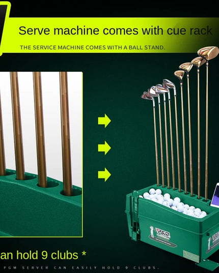 PGM Semi-automatic Golf Ball Machine ABS Material Automatic Golf Ball Dispenser Golf Clubs Holder Golf Training Service Machine
