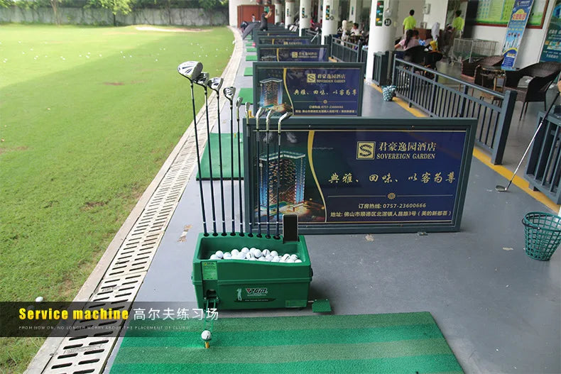 PGM Semi-automatic Golf Ball Machine ABS Material Automatic Golf Ball Dispenser Golf Clubs Holder Golf Training Service Machine