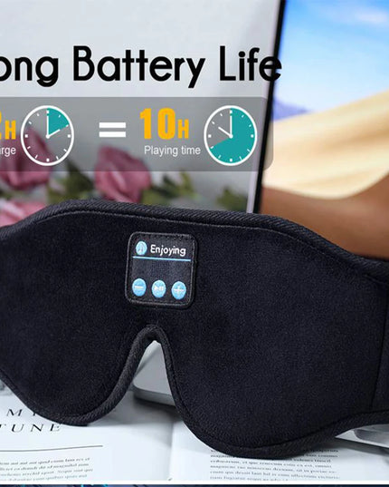 Mask For Sleep Headphones Bluetooth 3D Eye Mask Music Play Sleeping Headphones with Built-in HD Speaker